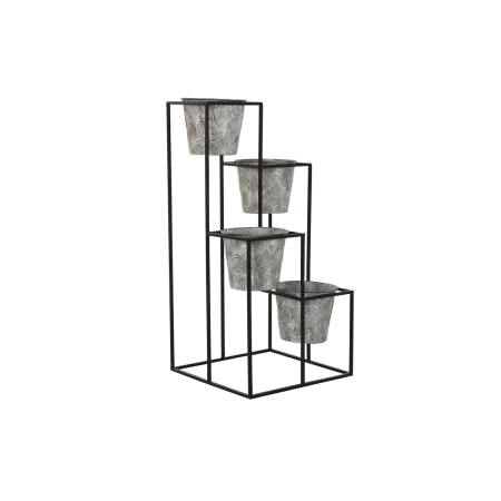 Macetero DKD Home Decor Gris Metal Desgastado 34 x 34 x 71 cm de DKD Home Decor, Maceteros - Ref: S3034644, Precio: 69,89 €, ...