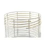 Blumentopfset DKD Home Decor Weiß natürlich Metall Rattan karriert 25 x 25 x 32 cm (2 Stück) von DKD Home Decor, Töpfe - Ref:...