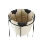 Cache-pot DKD Home Decor Naturel Noir Métal Colonial Fibre (30 x 30 x 62 cm) de DKD Home Decor, Cache-pots - Réf : S3034702, ...