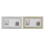 Moldura de Fotos DKD Home Decor Luxury Cristal poliestireno Dourado Prateado Tradicional 46,5 x 2 x 28,5 cm (2 Unidades) de D...