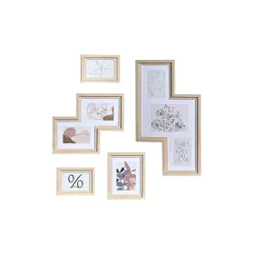 Porte photos mural DKD Home Decor Urban Verre Naturel Multicouleur Bois MDF (40 x 1,5 x 50 cm) de DKD Home Decor, Cadres mura...