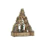 Décorations de Noël DKD Home Decor Vert Naturel Bois Arbre Maisons 30 x 15 x 37 cm (3 Unités) de DKD Home Decor, Noël - Réf :...