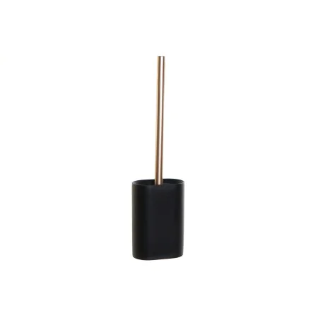 Escobilla para el Baño DKD Home Decor Negro Dorado Resina 10 x 6 x 40 cm de DKD Home Decor, Accesorios de inodoro - Ref: S303...