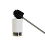 Brosse de salle de wc DKD Home Decor 9,5 x 9,5 x 41,3 cm Argenté Blanc polystyrène de DKD Home Decor, Accessoires pour wc - R...