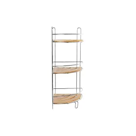 Scaffale da Bagno DKD Home Decor Bambù Alluminio Metallo cromato inossidabile Naturale 19,5 x 19,5 x 47 cm di DKD Home Decor,...