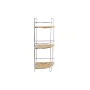 Prateleira de Casa de Banho DKD Home Decor Bambu Alumínio Metal cromado inoxidável Natural 19,5 x 19,5 x 47 cm de DKD Home De...