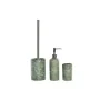 Set da Bagno DKD Home Decor Verde Argentato polipropilene Dolomite Tropicale Foglia della pianta 9,5 x 9,5 x 37 cm di DKD Hom...