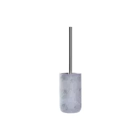 Toilet Brush DKD Home Decor Grey Silver Stainless steel Cement Scandi 10 x 10 x 40 cm by DKD Home Decor, Toilet accessories -...