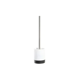 Toilet Brush DKD Home Decor White Black White/Black Metal Resin Stainless steel Marble Modern 30 x 40 cm 10 x 10 x 37,4 cm by...