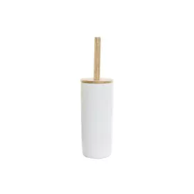 Piaçaba DKD Home Decor 10 x 10 x 38 cm Natural Branco Grés de DKD Home Decor, Acessórios para sanita - Ref: S3036710, Preço: ...