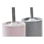 Brosse de salle de wc DKD Home Decor Gris Rose Argenté Rose clair Métal Aluminium Dolomite Urbaine 9,8 x 9,8 x 39 cm (2 Unité...