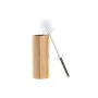 Toilet Brush DKD Home Decor Silver Natural Metal Bamboo 10 x 10 x 36,8 cm by DKD Home Decor, Toilet accessories - Ref: S30367...