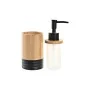 Dispensador de Jabón DKD Home Decor Negro Natural Bambú Polipropileno de DKD Home Decor, Soportes y dispensadores - Ref: S303...