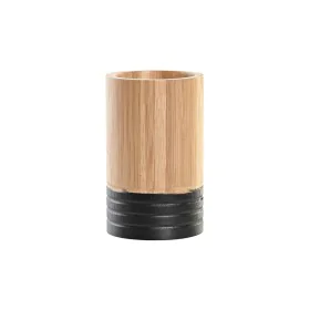 Suporte para a escova de Dentes DKD Home Decor Bambu 7 x 7 x 11 cm de DKD Home Decor, Suportes e dispensadores - Ref: S303672...