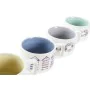 Conjunto de Chávenas de Café DKD Home Decor Azul Multicolor Metal Dolomite 4 Peças 260 ml de DKD Home Decor, Canecas - Ref: S...