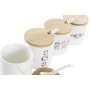 Zuckerdose DKD Home Decor Matrose Weiß Bunt Bambus Dolomite 4 Stücke 7,5 x 7,5 x 7,5 cm von DKD Home Decor, Zucker und Milch ...