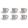 Ensemble de tasses à café DKD Home Decor Métal Multicouleur Grès 130 ml de DKD Home Decor, Tasses - Réf : S3036953, Prix : 20...