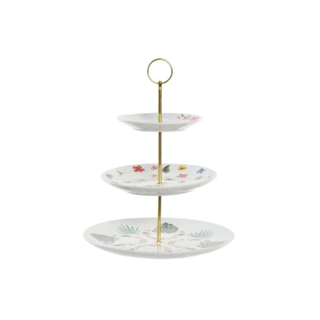 Coupe à fruits DKD Home Decor Multicouleur Métal Porcelaine 27 x 27 x 34 cm de DKD Home Decor, Bols et tasses - Réf : S303695...