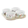 Ensemble à apértif DKD Home Decor Multicouleur Naturel Bambou Plastique Grès Tropical 19,7 x 19,7 x 1 cm (5 pcs) de DKD Home ...