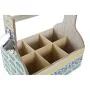 Bottle rack DKD Home Decor 27 x 16,5 x 25 cm Blue Turquoise MDF Wood (2 Units) by DKD Home Decor, Shelves and supports - Ref:...