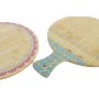 Tabla de cortar DKD Home Decor Tropical Natural Turquesa Granate 30 x 40 x 1 cm de DKD Home Decor, Tablas de cortar - Ref: S3...