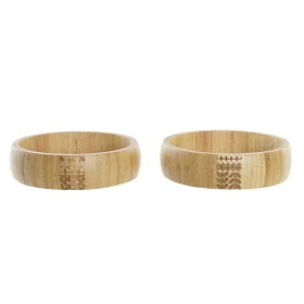 Saladeira DKD Home Decor Natural Bambu 20 x 20 x 5 cm de DKD Home Decor, Travessas e taças - Ref: S3037051, Preço: 22,03 €, D...