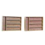 Vassoio Portaposate DKD Home Decor Bambù Coloniale Africano 25,5 x 35,5 x 5 cm (2 Unità) di DKD Home Decor, Ripiani e support...