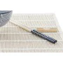 Conjunto de sushi DKD Home Decor 14,5 x 14,5 x 31 cm Preto Grés Oriental (16 Peças) de DKD Home Decor, Pratos e fontes - Ref:...