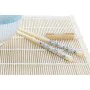 Conjunto de sushi DKD Home Decor 14,5 x 14,5 x 31 cm Azul Branco Grés Oriental (16 Peças) de DKD Home Decor, Pratos e fontes ...