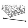 Napkin holder DKD Home Decor Geometric Black Metal 18 x 18 x 7 cm by DKD Home Decor, Shelves and supports - Ref: S3037240, Pr...