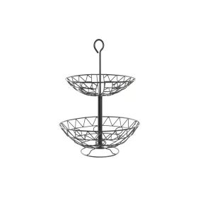 Fruteira DKD Home Decor Preto Metal 28 x 28 x 40 cm de DKD Home Decor, Travessas e taças - Ref: S3037244, Preço: 13,14 €, Des...