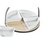 Appetizer Set DKD Home Decor White/Black Metal Bamboo Stoneware Loft 4 Pieces 21,5 x 21,5 x 14 cm by DKD Home Decor, Plates a...