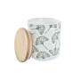 3 Tubs DKD Home Decor Natural White Green Bamboo Stoneware Tropical 10 x 10 x 17 cm by DKD Home Decor, Food storage - Ref: S3...