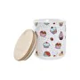 Conjunto de 3 Potes DKD Home Decor Natural Branco Multicolor Bambu Grés 10 x 10 x 17 cm Cupcake de DKD Home Decor, Armazename...