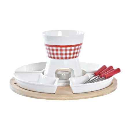 Fondue DKD Home Decor Vermelho 26,5 x 26,5 x 1,5 cm (10 pcs) de DKD Home Decor, Fondues de queijo - Ref: S3037255, Preço: 23,...