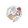 Fonduta DKD Home Decor Rosso 26,5 x 26,5 x 1,5 cm (10 pcs) di DKD Home Decor, Set fonduta al formaggio - Rif: S3037255, Prezz...