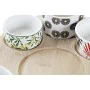 Ensemble à apértif DKD Home Decor Multicouleur Bambou Grès Tropical 5 Pièces 23 x 23 x 5,6 cm de DKD Home Decor, Plats et pla...