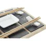 Sushi Set DKD Home Decor Bamboo Board Black Natural Oriental 25 x 19 x 3 cm by DKD Home Decor, Plates and dishes - Ref: S3037...