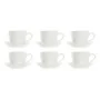 Ensemble de tasses à café DKD Home Decor Naturel Bois d'hévéa Blanc Grès 150 ml de DKD Home Decor, Tasses - Réf : S3037308, P...