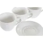 Ensemble de tasses à café DKD Home Decor Naturel Bois d'hévéa Blanc Grès 150 ml de DKD Home Decor, Tasses - Réf : S3037308, P...