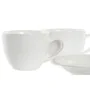 Ensemble de tasses à café DKD Home Decor Naturel Bois d'hévéa Blanc Grès 150 ml de DKD Home Decor, Tasses - Réf : S3037308, P...