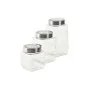 Set di 3 Barattoli DKD Home Decor 750 ml 8,5 x 8,5 x 18 cm di DKD Home Decor, Conservazione di alimenti - Rif: S3037354, Prez...