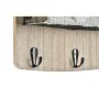 Wall mounted coat hanger DKD Home Decor Wood Metal 23 x 9 x 36 cm by DKD Home Decor, Wall Coat Racks - Ref: S3037366, Price: ...