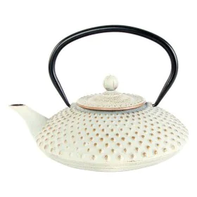 Théière DKD Home Decor Doré Blanc 1,25 L de DKD Home Decor, Service à thé et à café - Réf : S3037393, Prix : 29,79 €, Remise : %