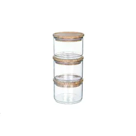 Set di 3 Barattoli DKD Home Decor 10 x 10 x 7,5 cm di DKD Home Decor, Conservazione di alimenti - Rif: S3037402, Prezzo: 16,9...