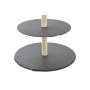 Vassoio per aperitivi DKD Home Decor Stand a 3 piani Bambù Lavagna 28 x 28 x 39,5 cm di DKD Home Decor, Piatti e teglie - Rif...