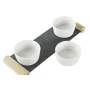 Bandeja de Aperitivos DKD Home Decor Blanco Negro Gres Pizarra 33 x 10 x 5,8 cm de DKD Home Decor, Platos y fuentes - Ref: S3...