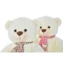 Oso de Peluche DKD Home Decor Rojo Blanco Burdeos Infantil 20 x 20 x 50 cm (2 Unidades) de DKD Home Decor, Animales y figuras...