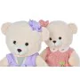 Ours en peluche DKD Home Decor Robe 42 x 20 x 50 cm Beige Rose Lila Enfant Ours (2 Unités) de DKD Home Decor, Animaux et pers...