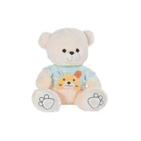 Urso de Peluche DKD Home Decor T-shirt Poliéster Branco Verde Infantil Urso de DKD Home Decor, Animais e figuras - Ref: S3037...